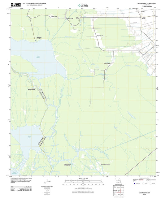 2012 Grassy Lake, LA - Louisiana - USGS Topographic Map