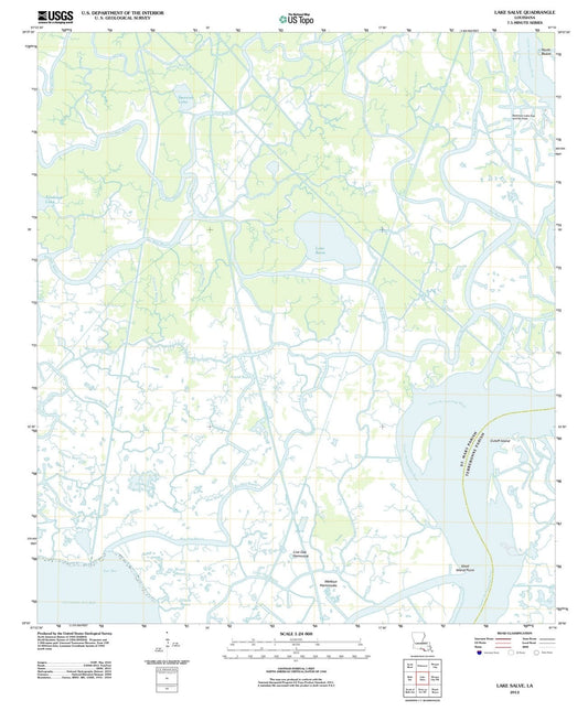 2012 Lake Salve, LA - Louisiana - USGS Topographic Map