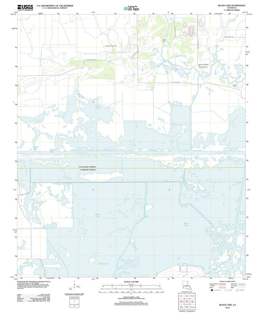 2012 Black Lake, LA - Louisiana - USGS Topographic Map