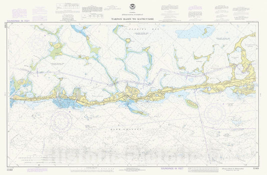 Historic Nautical Map - Elliott Key To Tarpon Basin, 1979 NOAA Chart - Florida (FL) - Vintage Wall Art