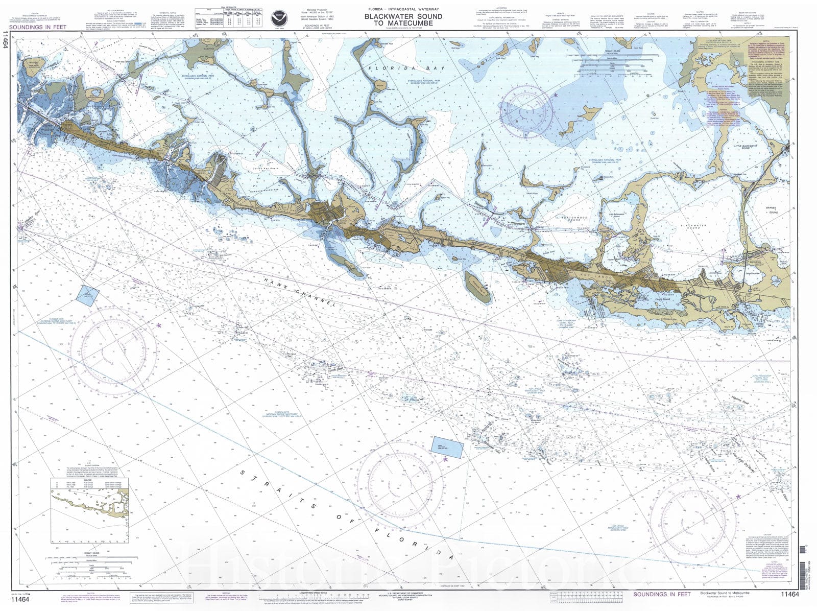 Historic Nautical Map - Blackwater Sound To Matecumbe, 2000 NOAA Chart - Florida (FL) - Vintage Wall Art