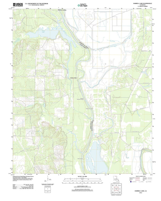 2012 Harrell Lake, LA - Louisiana - USGS Topographic Map