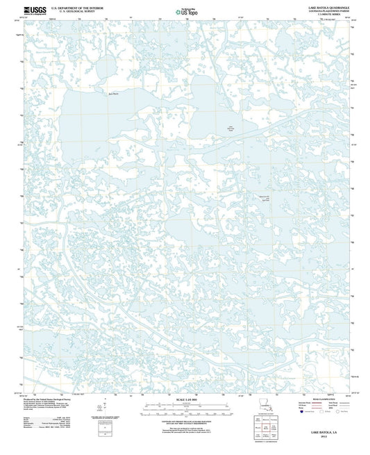 2012 Lake Batola, LA - Louisiana - USGS Topographic Map