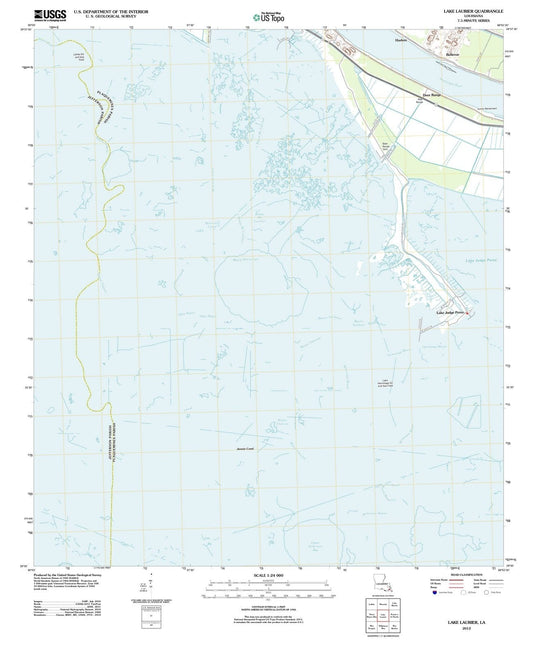 2012 Lake Laurier, LA - Louisiana - USGS Topographic Map