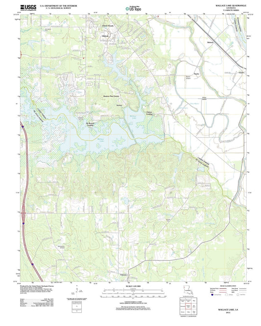 2012 Wallace Lake, LA - Louisiana - USGS Topographic Map