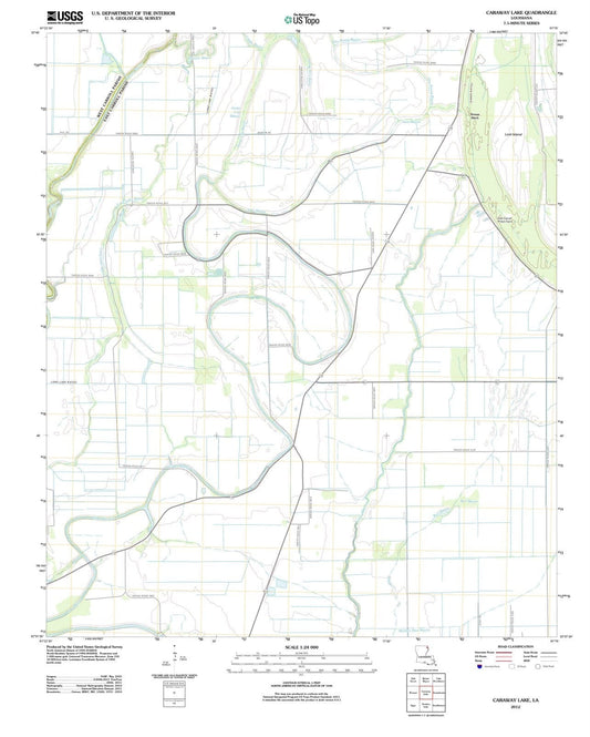 2012 Caraway Lake, LA - Louisiana - USGS Topographic Map