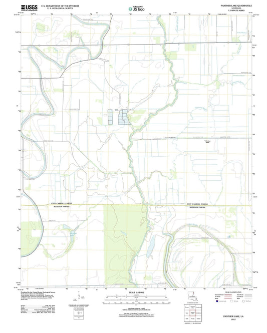 2012 Panther Lake, LA - Louisiana - USGS Topographic Map