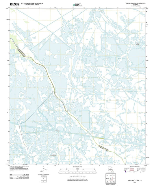 2012 Lake Bully Camp, LA - Louisiana - USGS Topographic Map