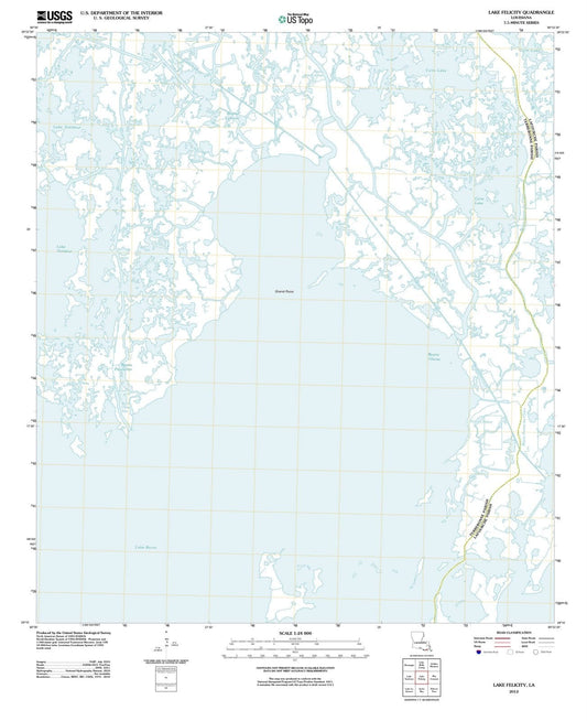 2012 Lake Felicity, LA - Louisiana - USGS Topographic Map