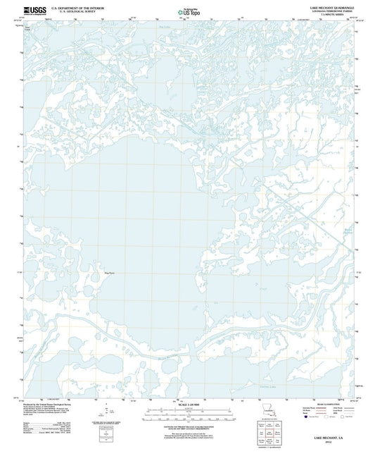 2012 Lake Mechant, LA - Louisiana - USGS Topographic Map
