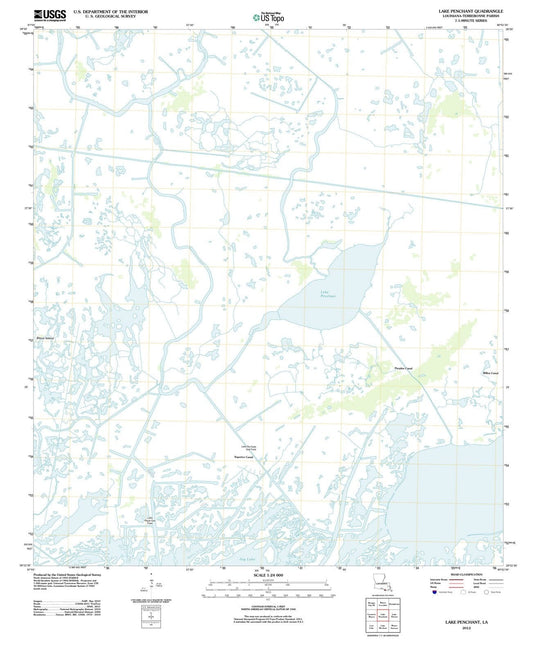 2012 Lake Penchant, LA - Louisiana - USGS Topographic Map
