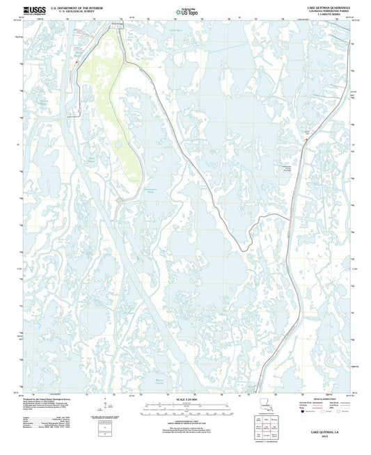 2012 Lake Quitman, LA - Louisiana - USGS Topographic Map