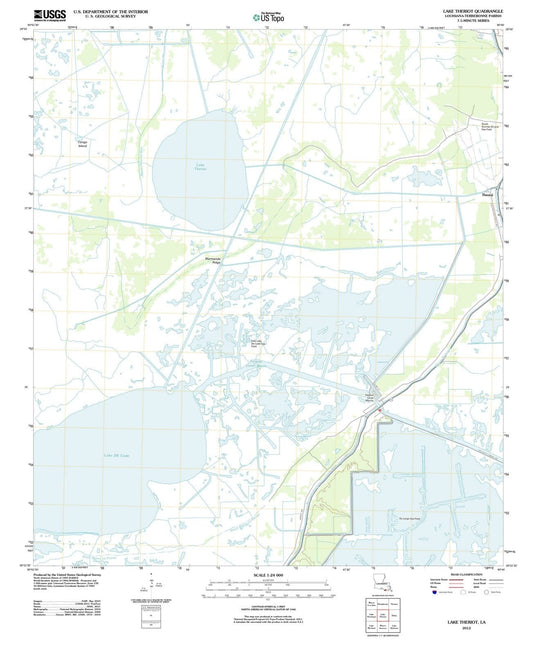 2012 Lake Theriot, LA - Louisiana - USGS Topographic Map
