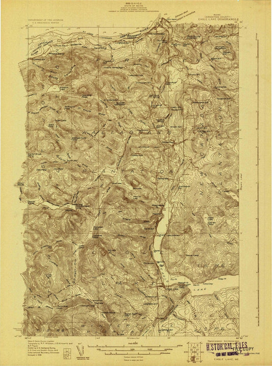 1928 Eagle Lake, ME - Maine - USGS Topographic Map