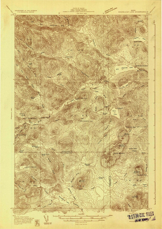 1931 Mooseleuk Lake, ME - Maine - USGS Topographic Map