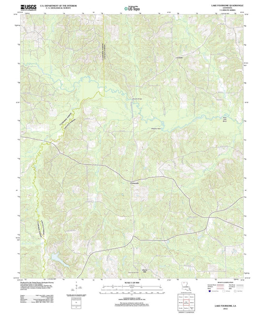 2012 Lake Foursome, LA - Louisiana - USGS Topographic Map