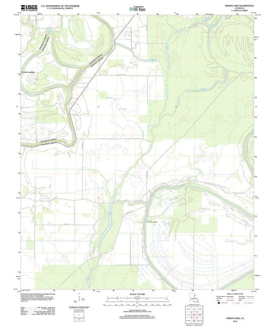 2012 Indian Lake, LA - Louisiana - USGS Topographic Map