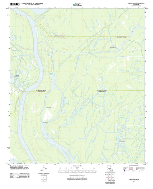 2012 Lake Chicot, LA - Louisiana - USGS Topographic Map