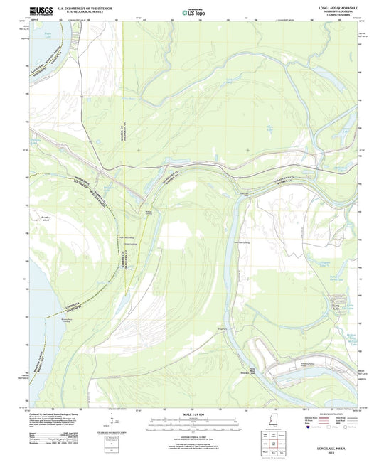 2012 Long Lake, MS - Mississippi - USGS Topographic Map