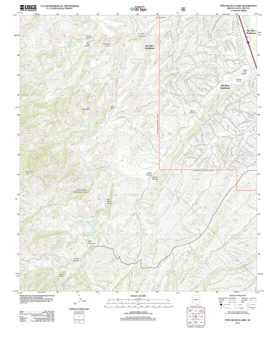 2012 Pena Blanca Lake, AZ - Arizona - USGS Topographic Map
