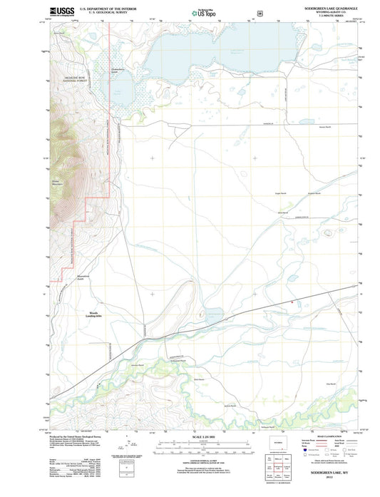 2012 Sodergreen Lake, WY - Wyoming - USGS Topographic Map