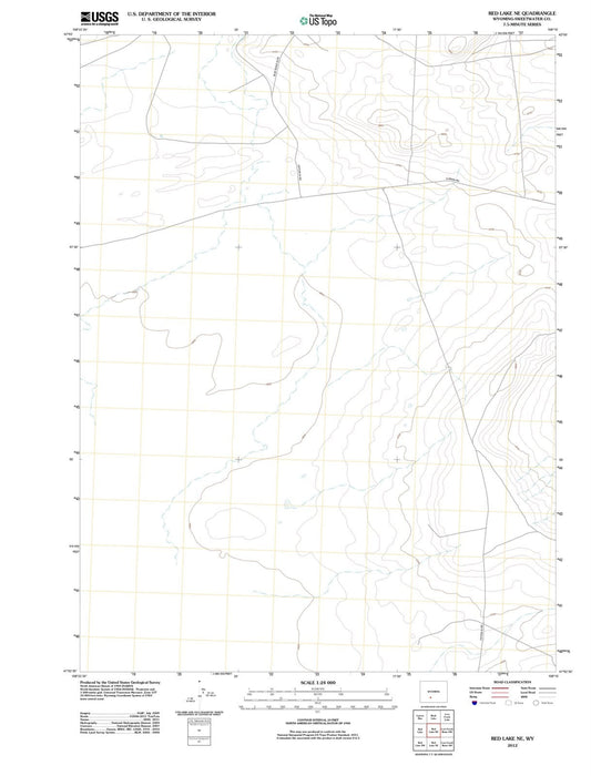 2012 Red Lake, WY - Wyoming - USGS Topographic Map v2