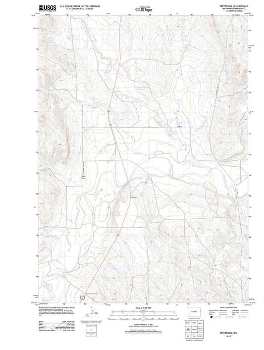 2012 Riverview, WY - Wyoming - USGS Topographic Map