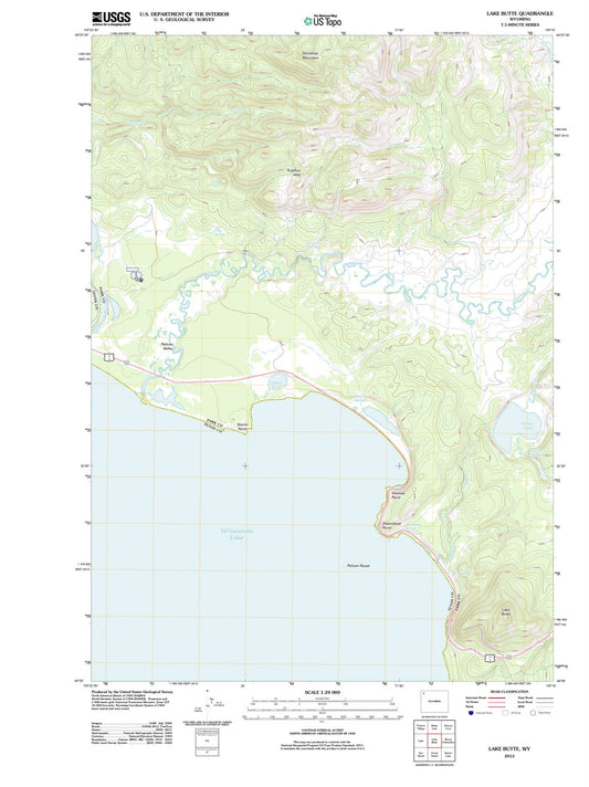2012 Lake Butte, WY - Wyoming - USGS Topographic Map