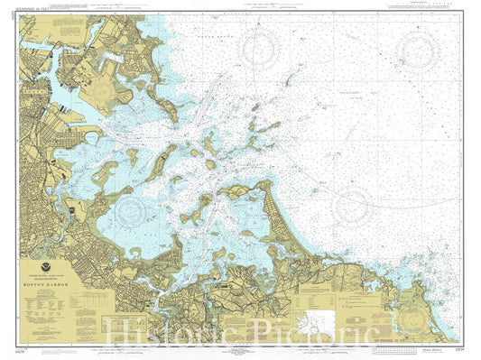 Boston Harbor, 1996 - Nautical Chart Print