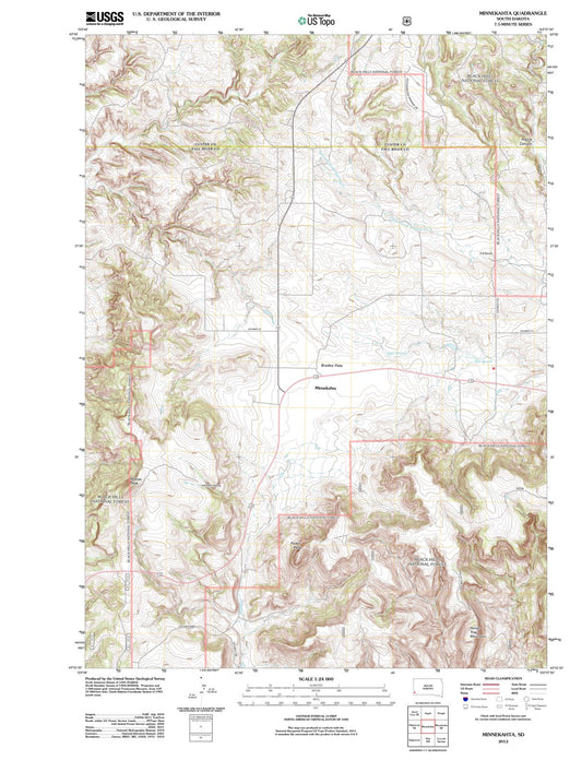 2012 Minnekahta, SD - South Dakota - USGS Topographic Map
