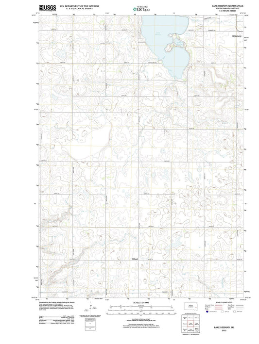 2012 Lake Herman, SD - South Dakota - USGS Topographic Map