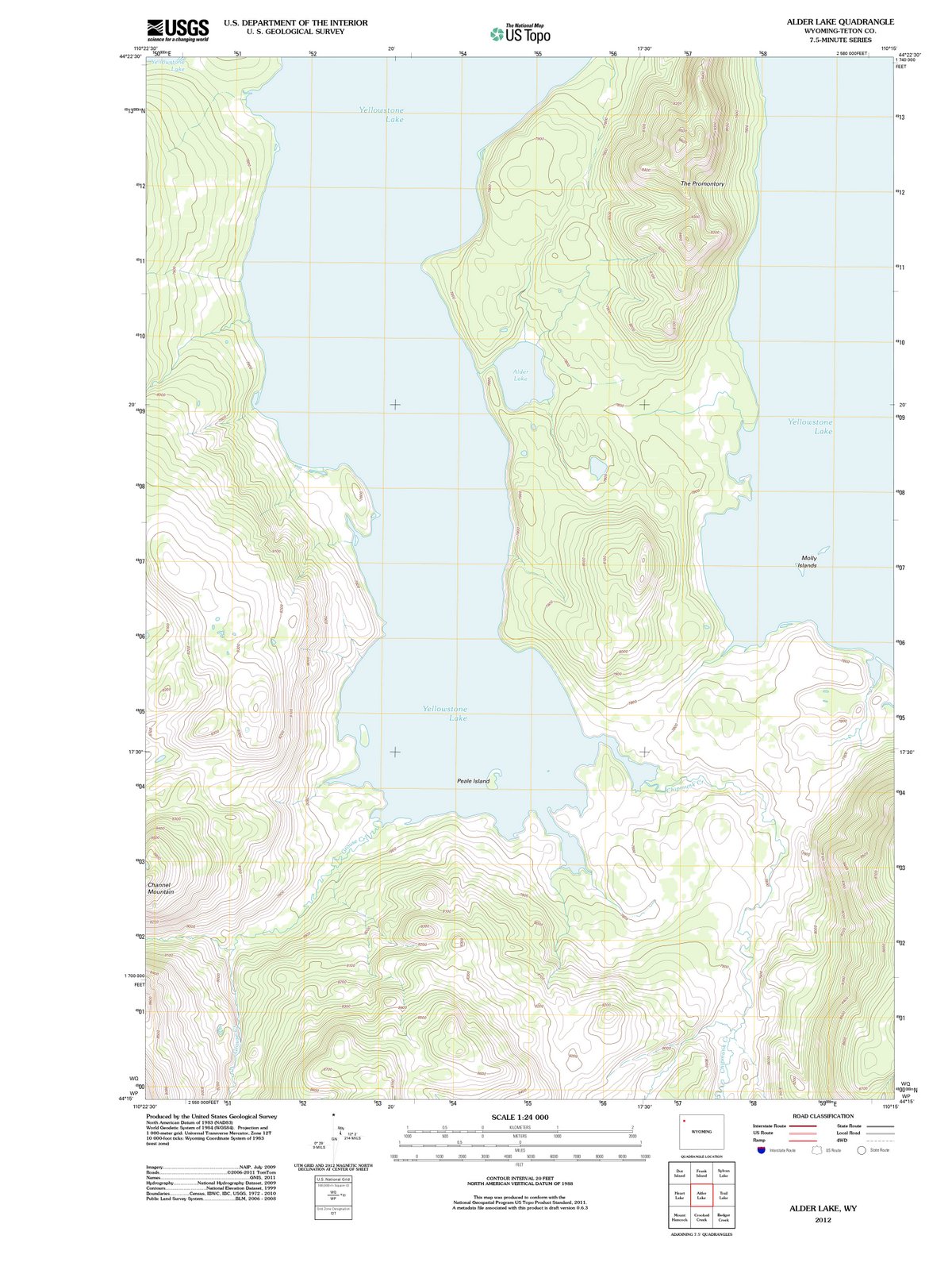 2012 Alder Lake, WY - Wyoming - USGS Topographic Map