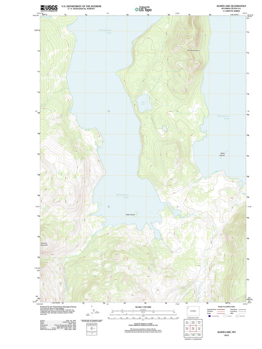 2012 Alder Lake, WY - Wyoming - USGS Topographic Map
