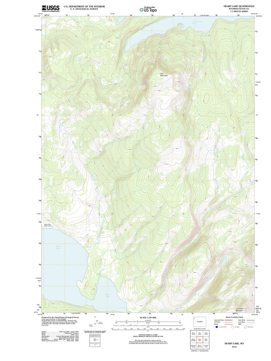 2012 Heart Lake, WY - Wyoming - USGS Topographic Map