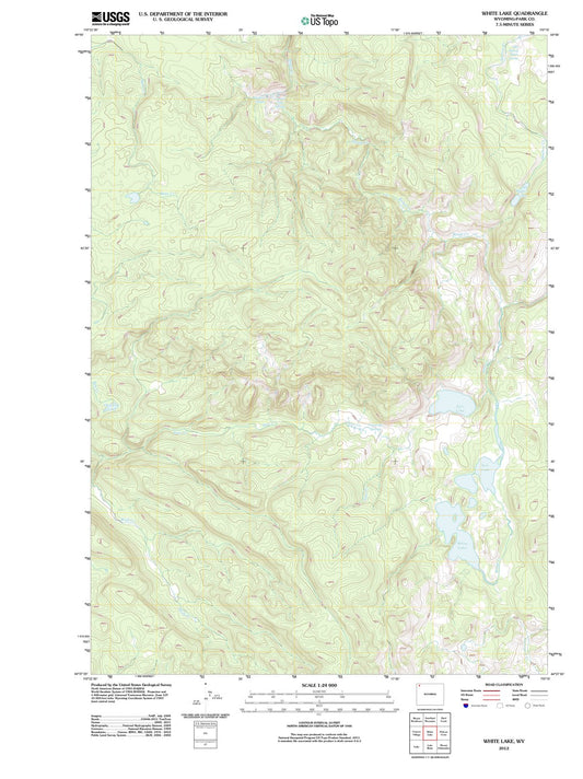 2012 White Lake, WY - Wyoming - USGS Topographic Map