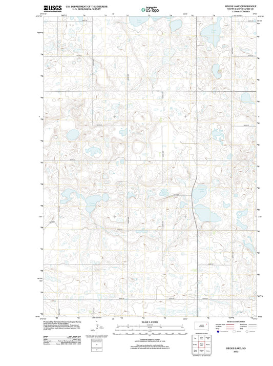 2012 Heggs Lake, SD - South Dakota - USGS Topographic Map