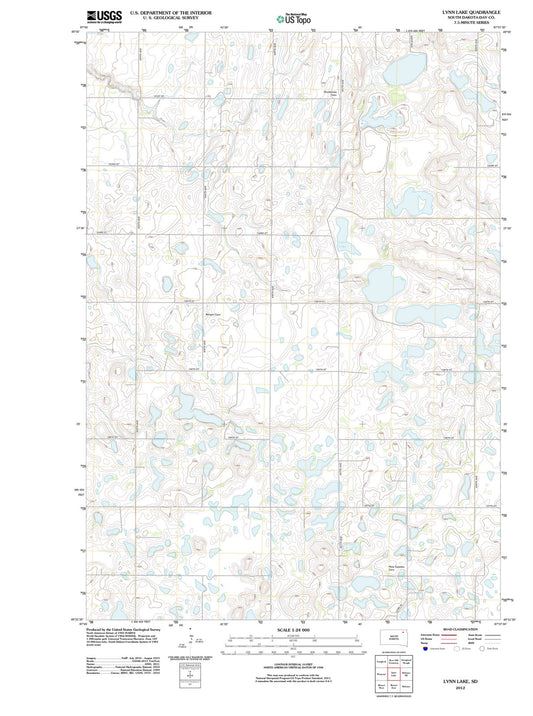 2012 Lynn Lake, SD - South Dakota - USGS Topographic Map