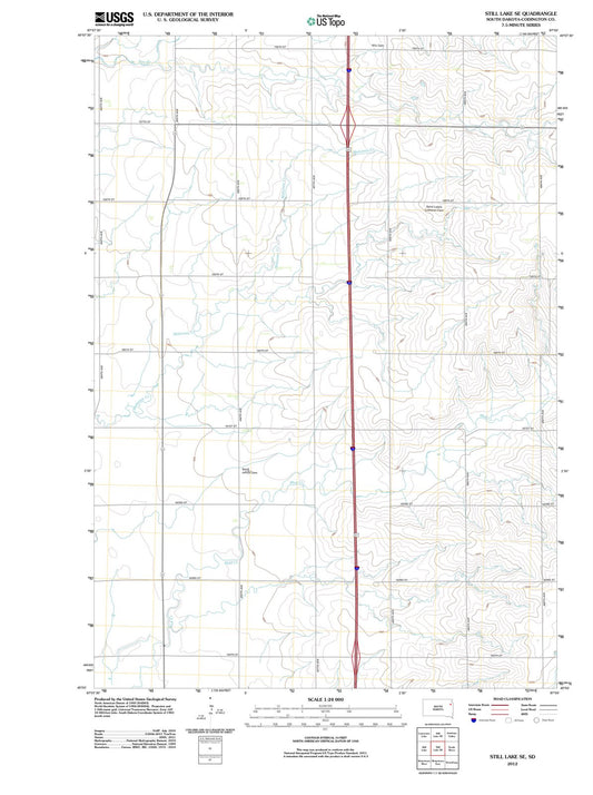 2012 Still Lake, SD - South Dakota - USGS Topographic Map v3