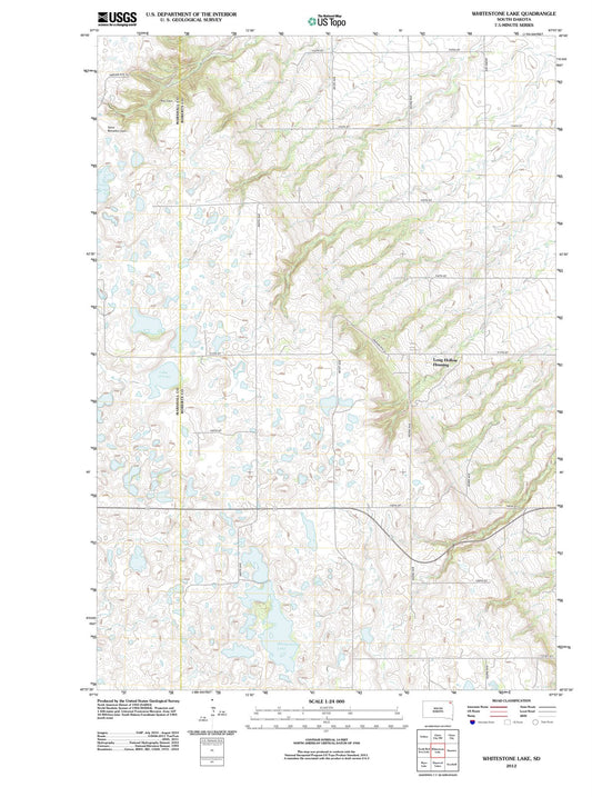 2012 Whitestone Lake, SD - South Dakota - USGS Topographic Map