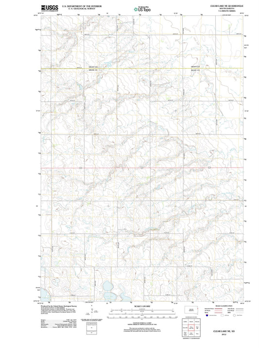 2012 Clear Lake, SD - South Dakota - USGS Topographic Map