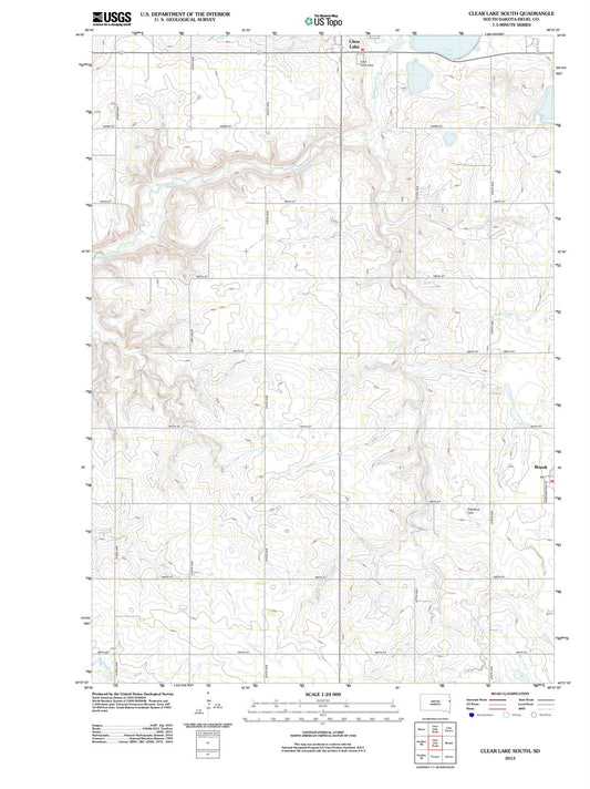 2012 Clear Lake South, SD - South Dakota - USGS Topographic Map