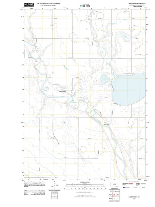 2012 Lake Byron, SD - South Dakota - USGS Topographic Map