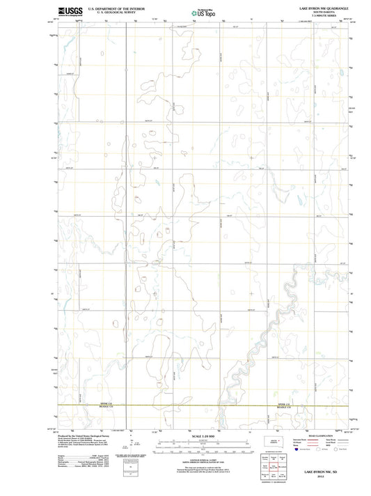 2012 Lake Byron, SD - South Dakota - USGS Topographic Map v2