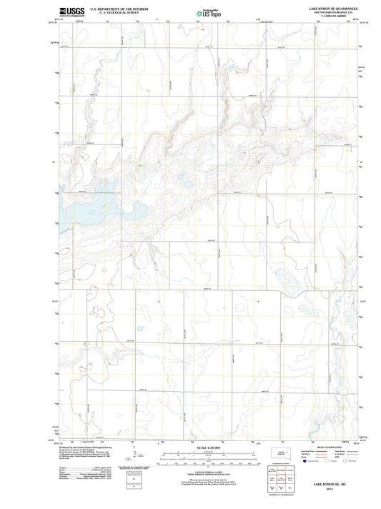 2012 Lake Byron, SD - South Dakota - USGS Topographic Map v3