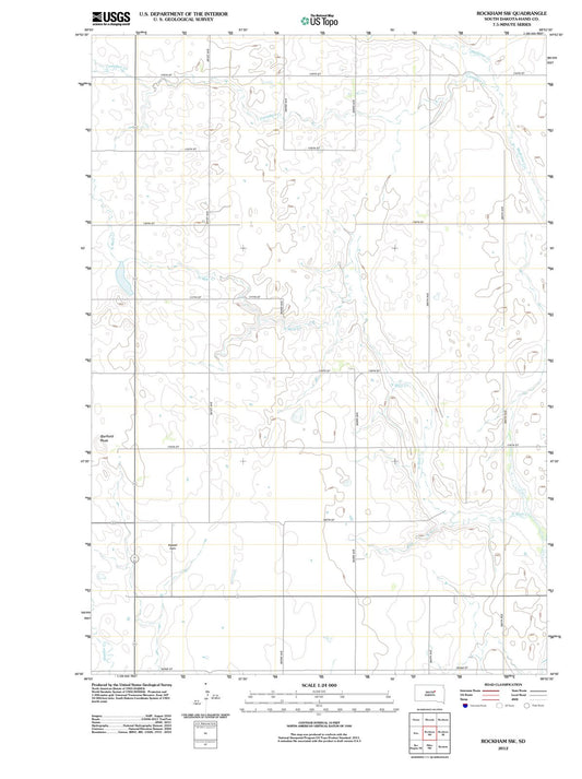 2012 Rockham, SD - South Dakota - USGS Topographic Map v3