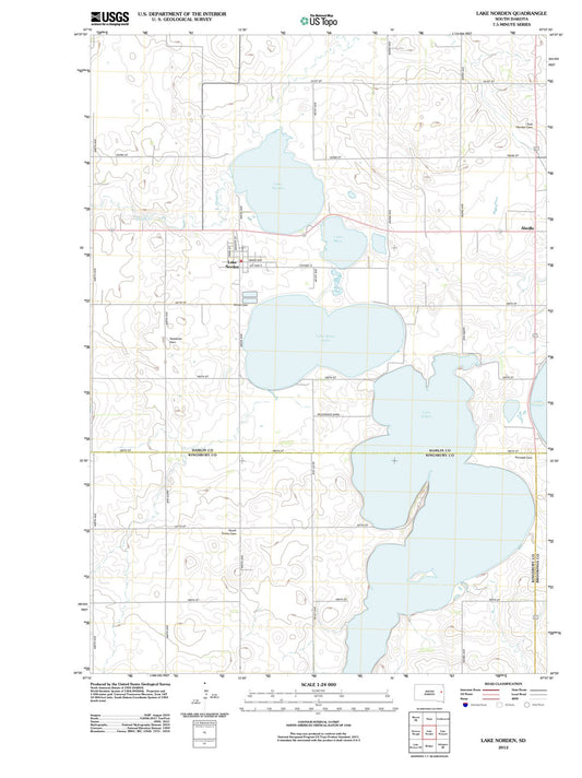 2012 Lake Norden, SD - South Dakota - USGS Topographic Map