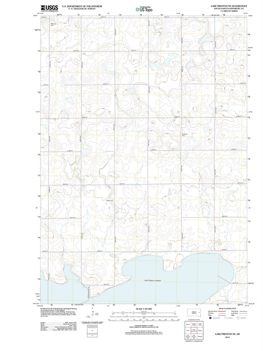 2012 Lake Preston, SD - South Dakota - USGS Topographic Map