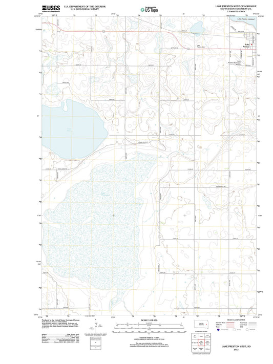 2012 Lake Preston West, SD - South Dakota - USGS Topographic Map