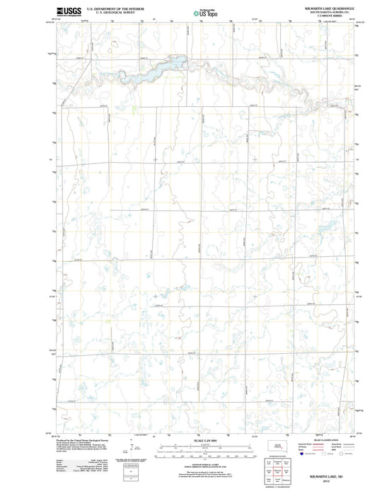 2012 Wilmarth Lake, SD - South Dakota - USGS Topographic Map
