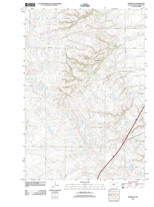 2012 Summit, SD - South Dakota - USGS Topographic Map v2